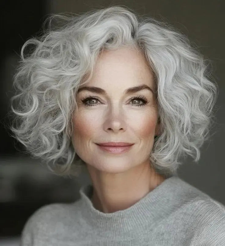 Hot Sale Curly Hair Toppers for Women with Thinning Hair-Cover Grays, Boost Volume