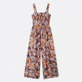 Bloomara – Floral Wide-Leg Jumpsuit with Pockets