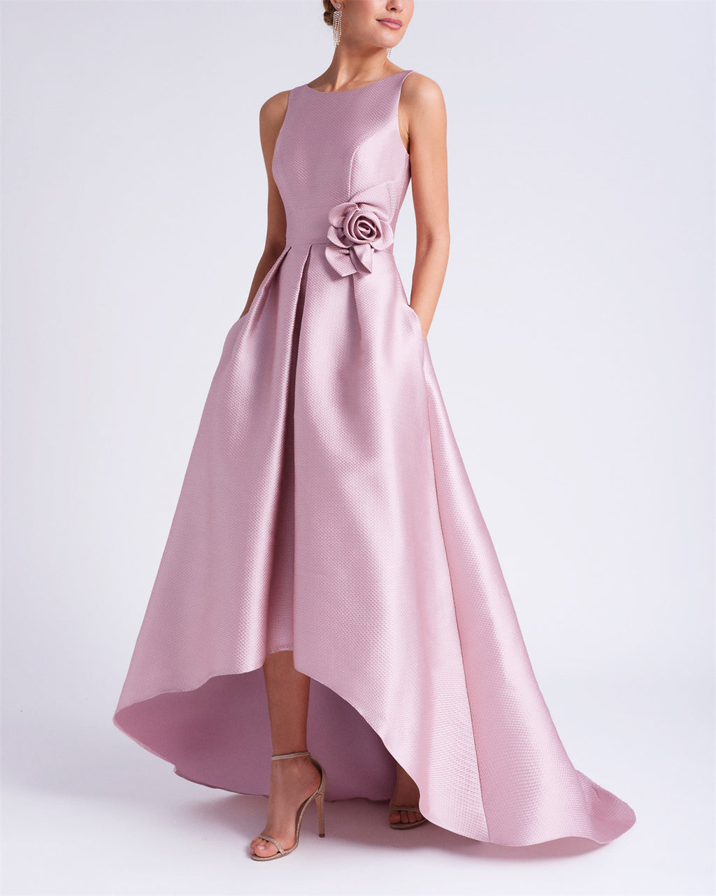 Women's Solid Color Sleeveless Irregular Hem Dress