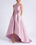 Women's Solid Color Sleeveless Irregular Hem Dress