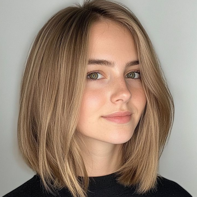 Straight Hair Topper for Crown Thinning  ̈C Natural Coverage at the Crown