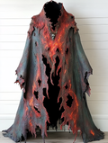 Halloween exaggerated design hooded cape 0348
