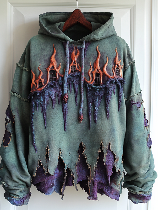 Men's autumn and winter Halloween theme fashion hooded sweatshirt 62d0