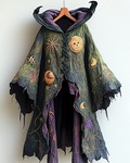 Women's Halloween Themed Embroidered Irregular Cape 25ea