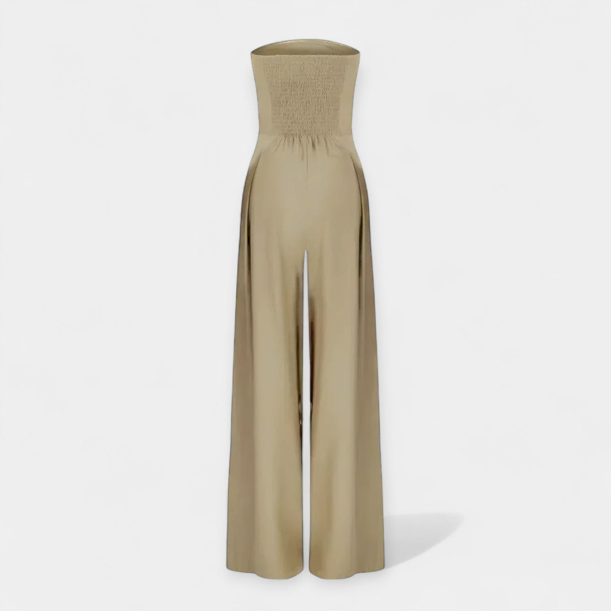 Strapless Jumpsuit with Corset