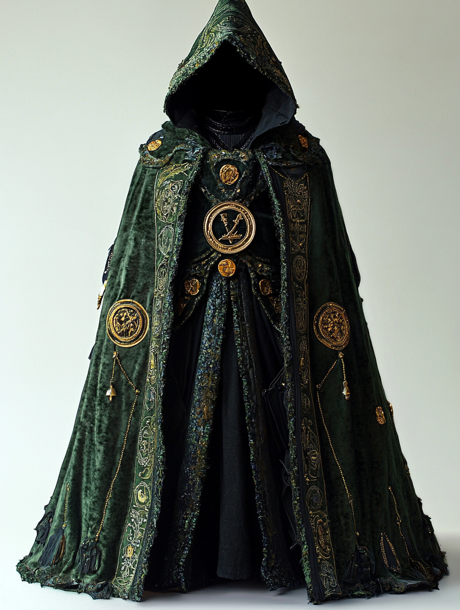 Badge distressed cape d9aa