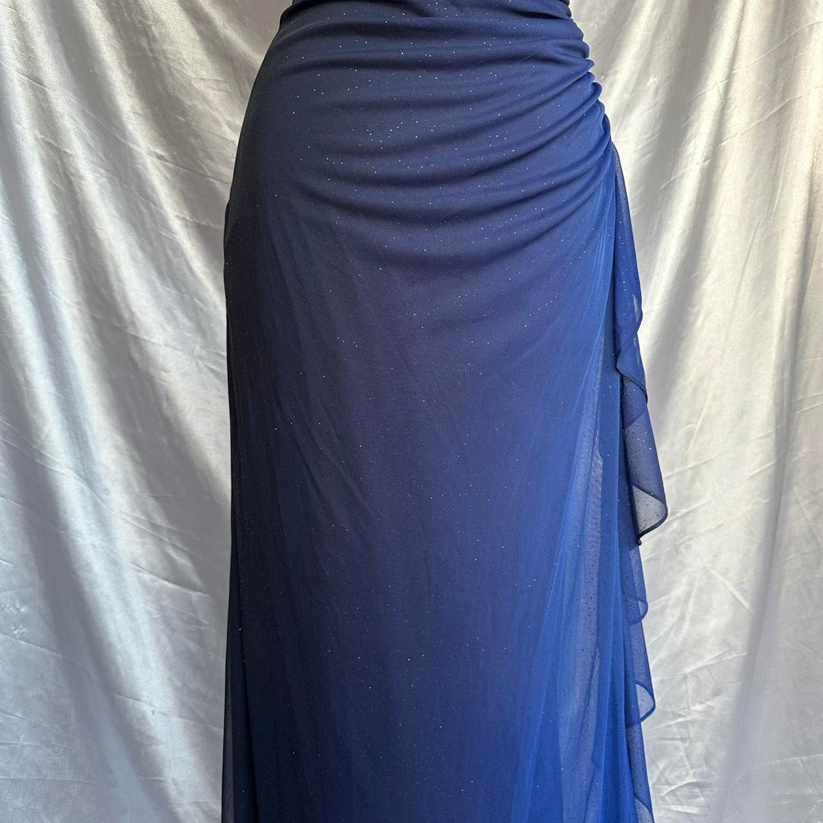 Betsy & Adam Women's Black and Blue Dress