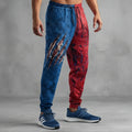 Men's Retro Spiderweb Art Pattern Casual Sports Pants