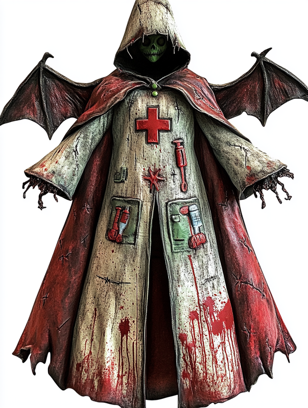 Halloween exaggerated design hooded cape 5961