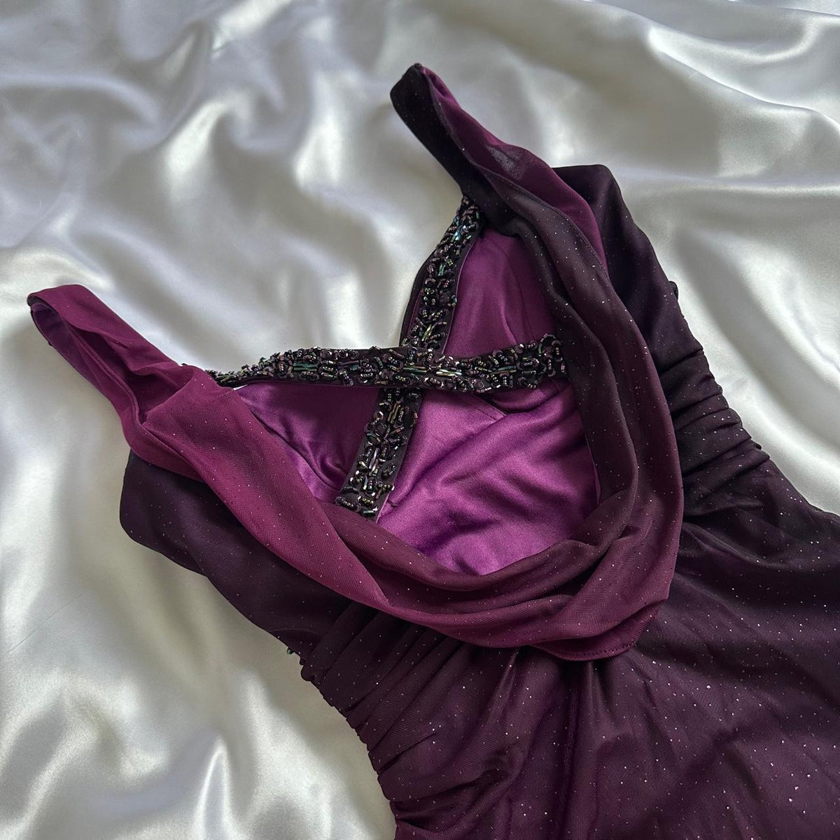 Betsy & Adam Women's Purple Dress