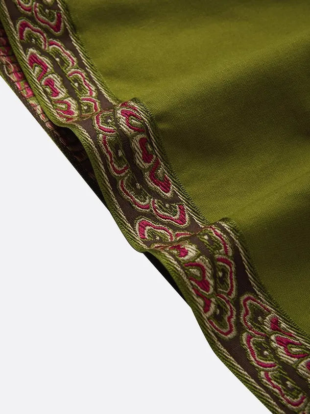 Casual Ethnic Print High Waist Shorts