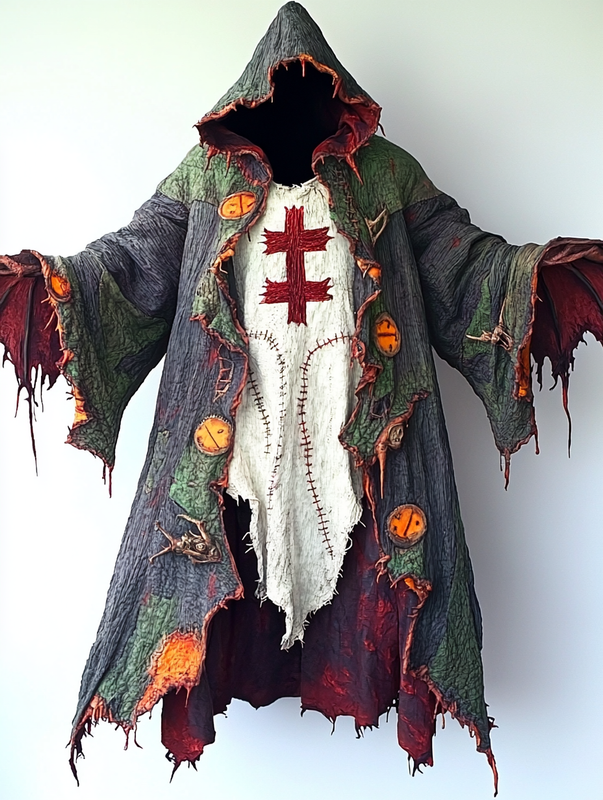 Halloween exaggerated design hooded cape 7ec9