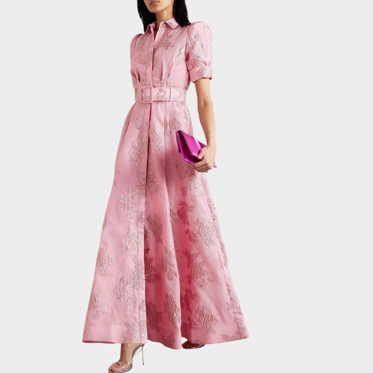 Elegant Belted Maxi Dress