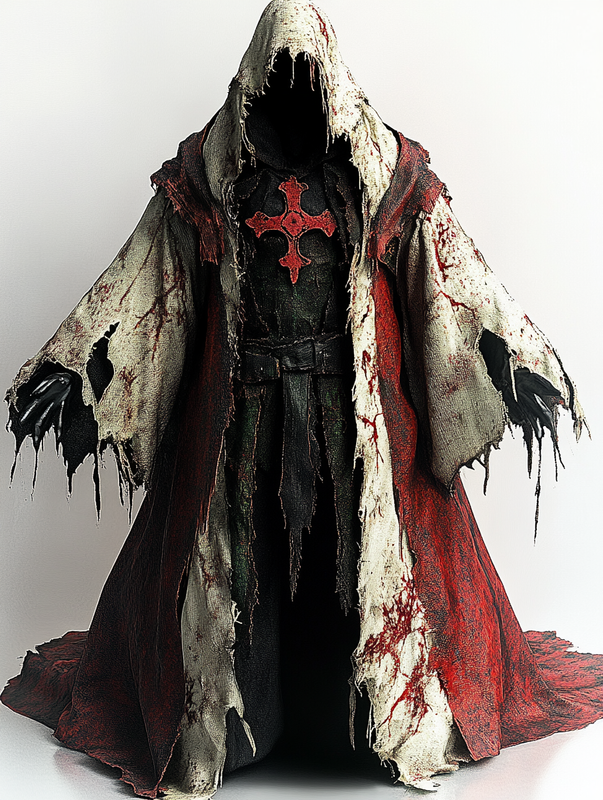 Men's Halloween autumn and winter hooded cloak 65e7