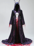 Women's Halloween Exaggerated Design Cape Dress a0b7