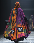 Men's Printed Contrast Hooded Oversized Coat 4cb2