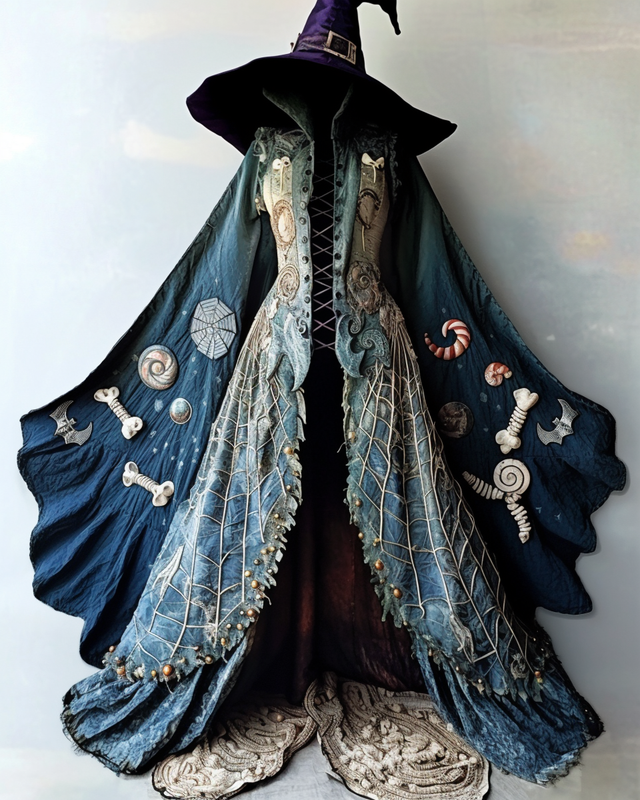 Halloween Cosplay Halloween Wizard Cape Coat 2bde