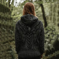 Women's Viking Tribal Bird Celtic Knotwork Hooded Sweater