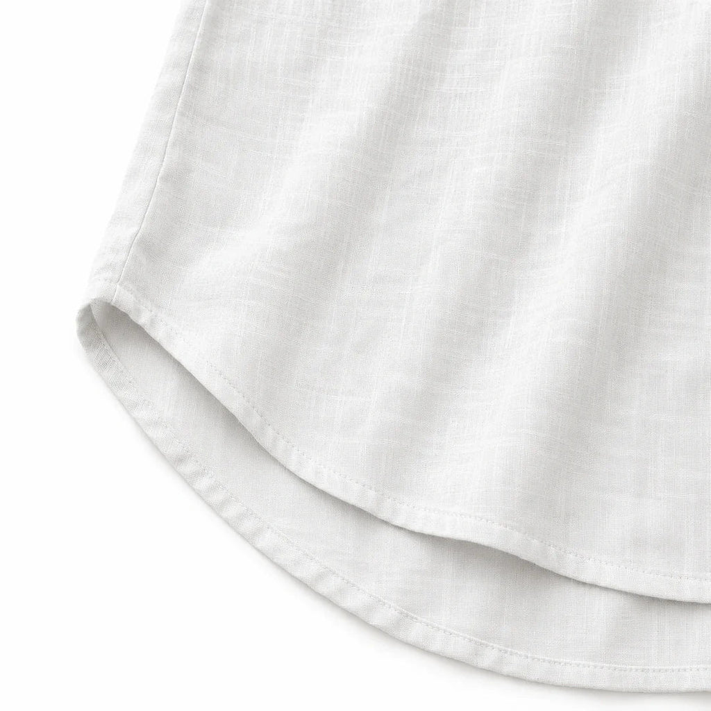 Lunelle – Sleeveless Linen Look V-Neck Tank with Buttons