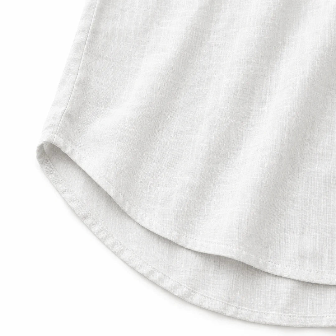 Lunelle – Sleeveless Linen Look V-Neck Tank with Buttons