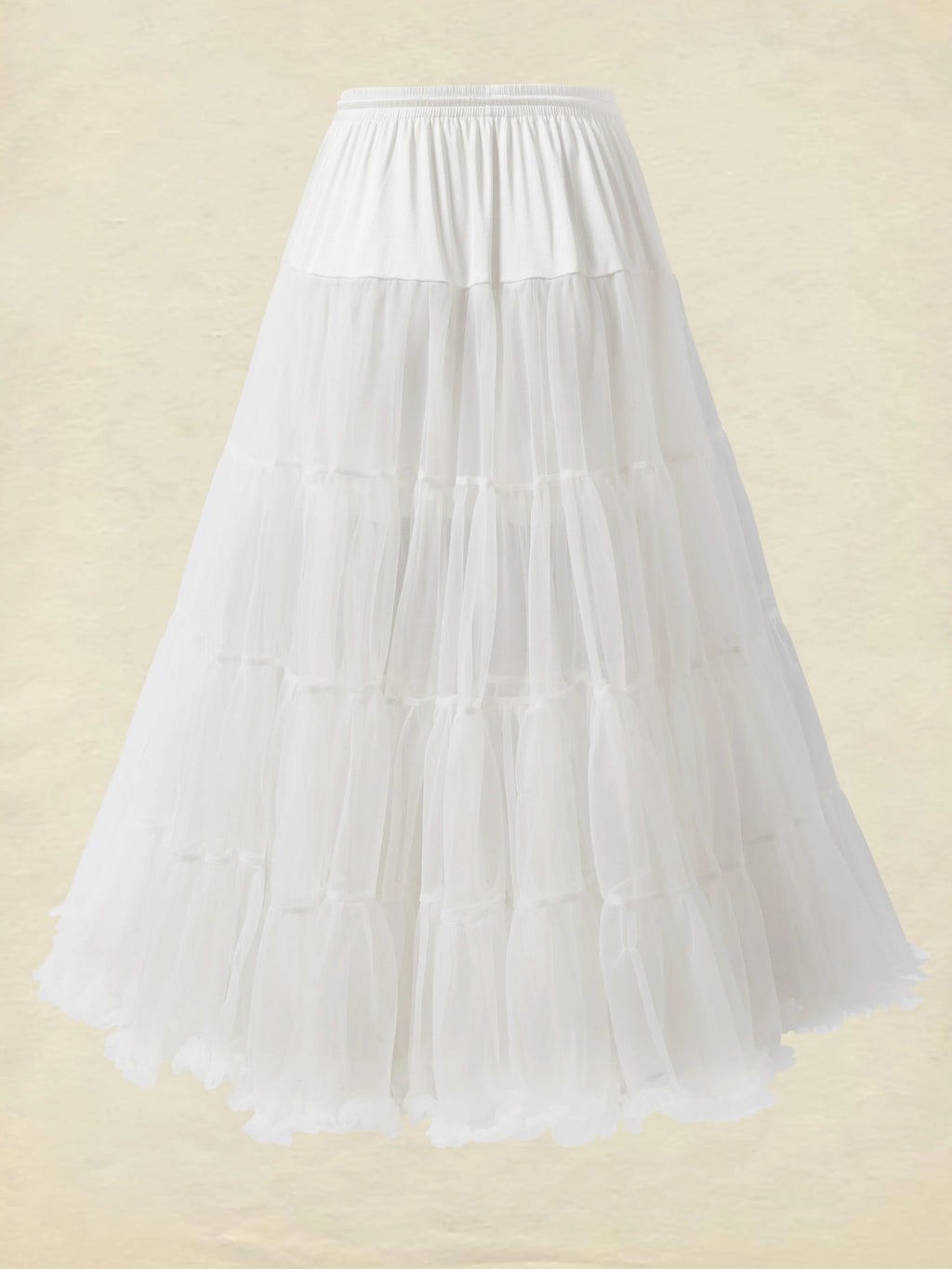 Multi-Layered Petticoat for Effortless Volume-Black