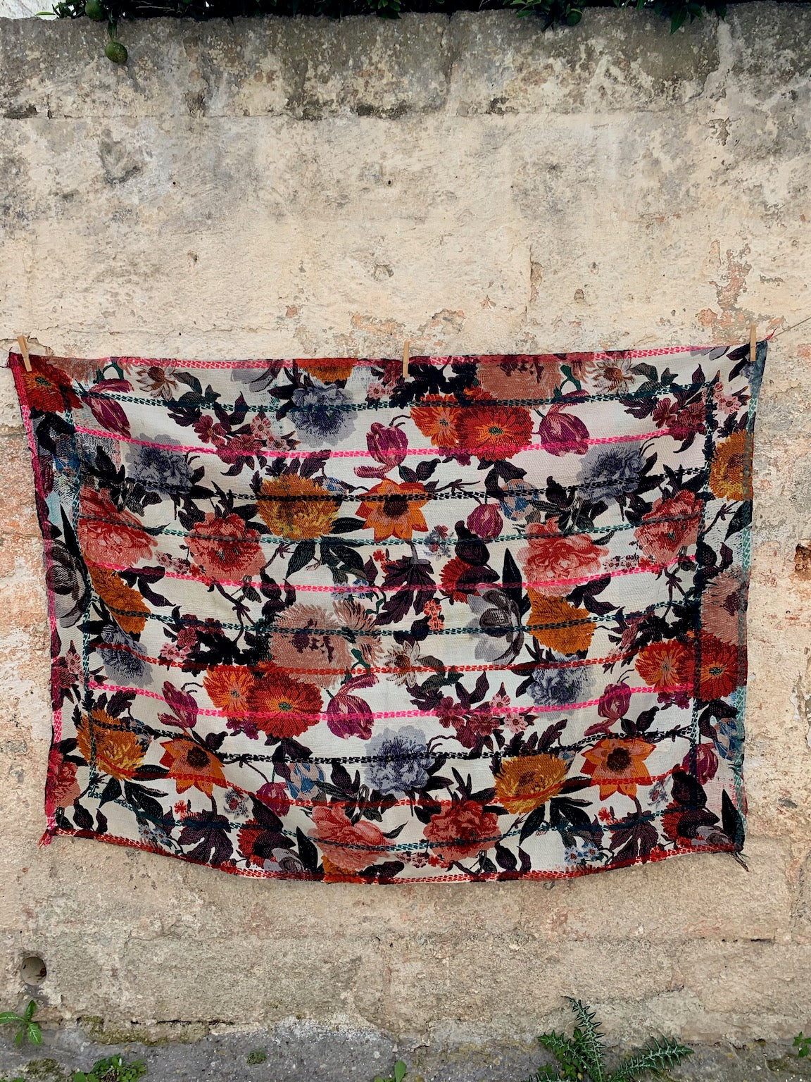 Hand Screen Printed Throw N.1