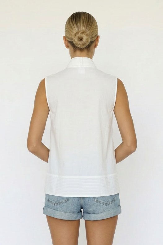 STITCH DETAIL DETACHABLE BOW TOP
