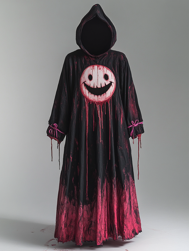 Women's Halloween Exaggerated Design Cape Dress 9357