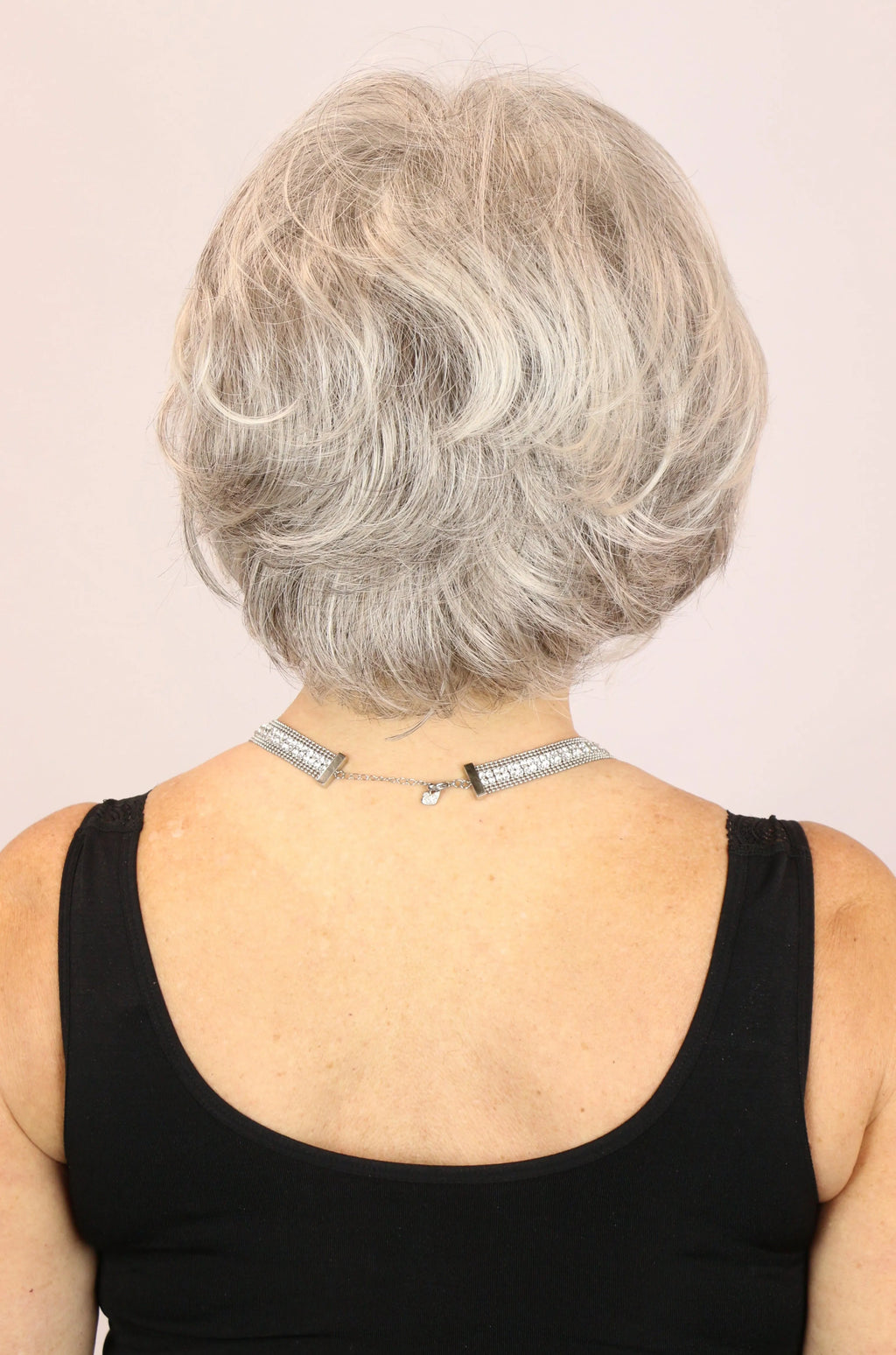 Lace front medium-length wig - | Soft and natural human hair