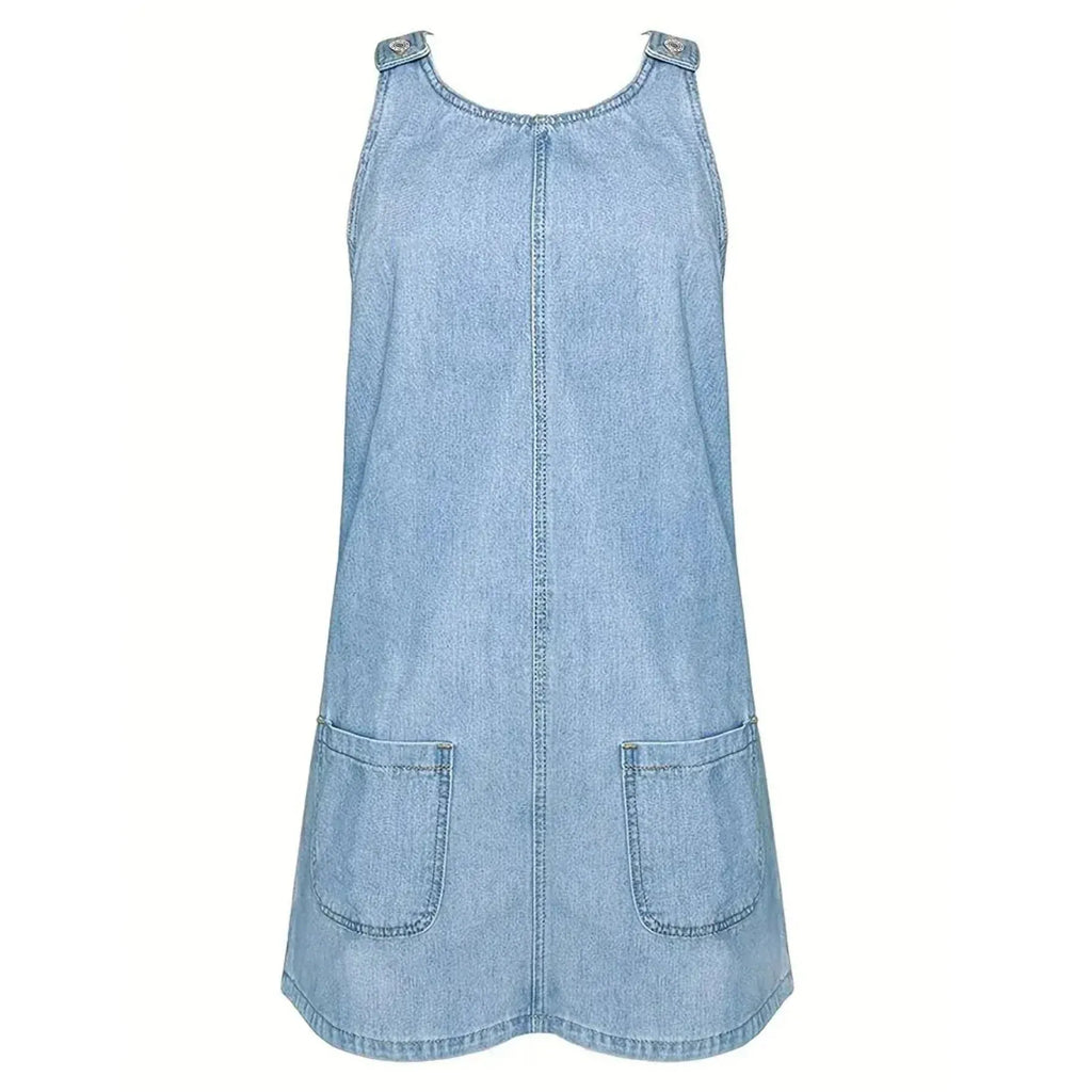 Relaxed Denim Dress for Women | Casual Shift Dress