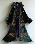 Halloween Cosplay Velvet Halloween Wizard Cape Coat 8ee2