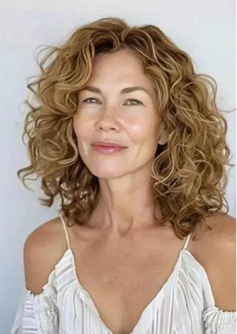 Hot Sale Curly Hair Toppers for Women with Thinning Hair-Cover Grays, Boost Volume
