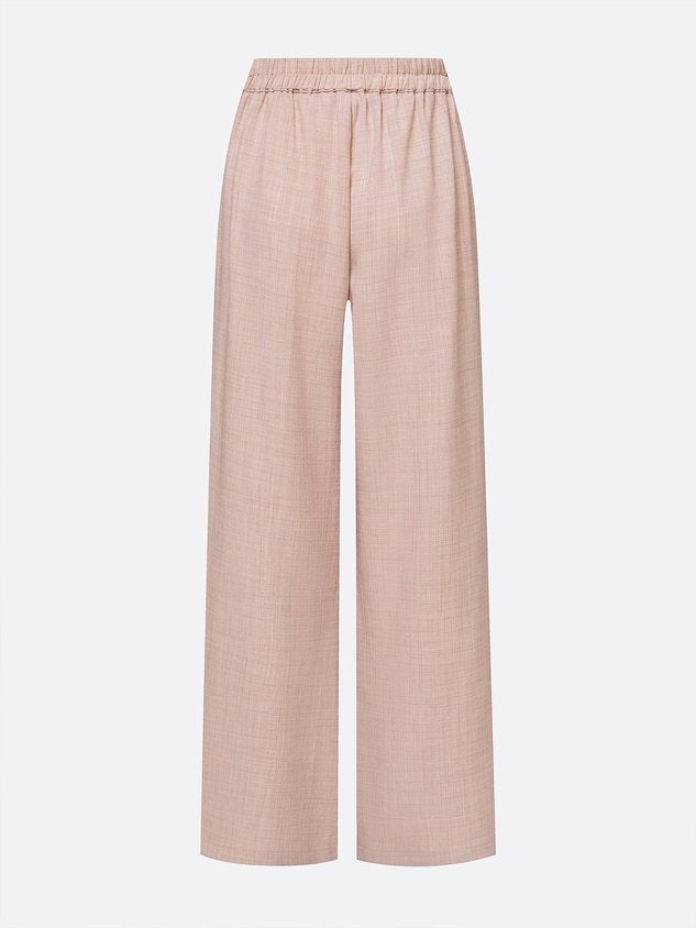 Casual Solid H-Line Straight Leg Pants