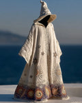 Star and moon 3D embroidered cape f211