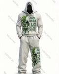 Men's Fashion Skull Print Hoodie & Pants Two-Piece Set 6006