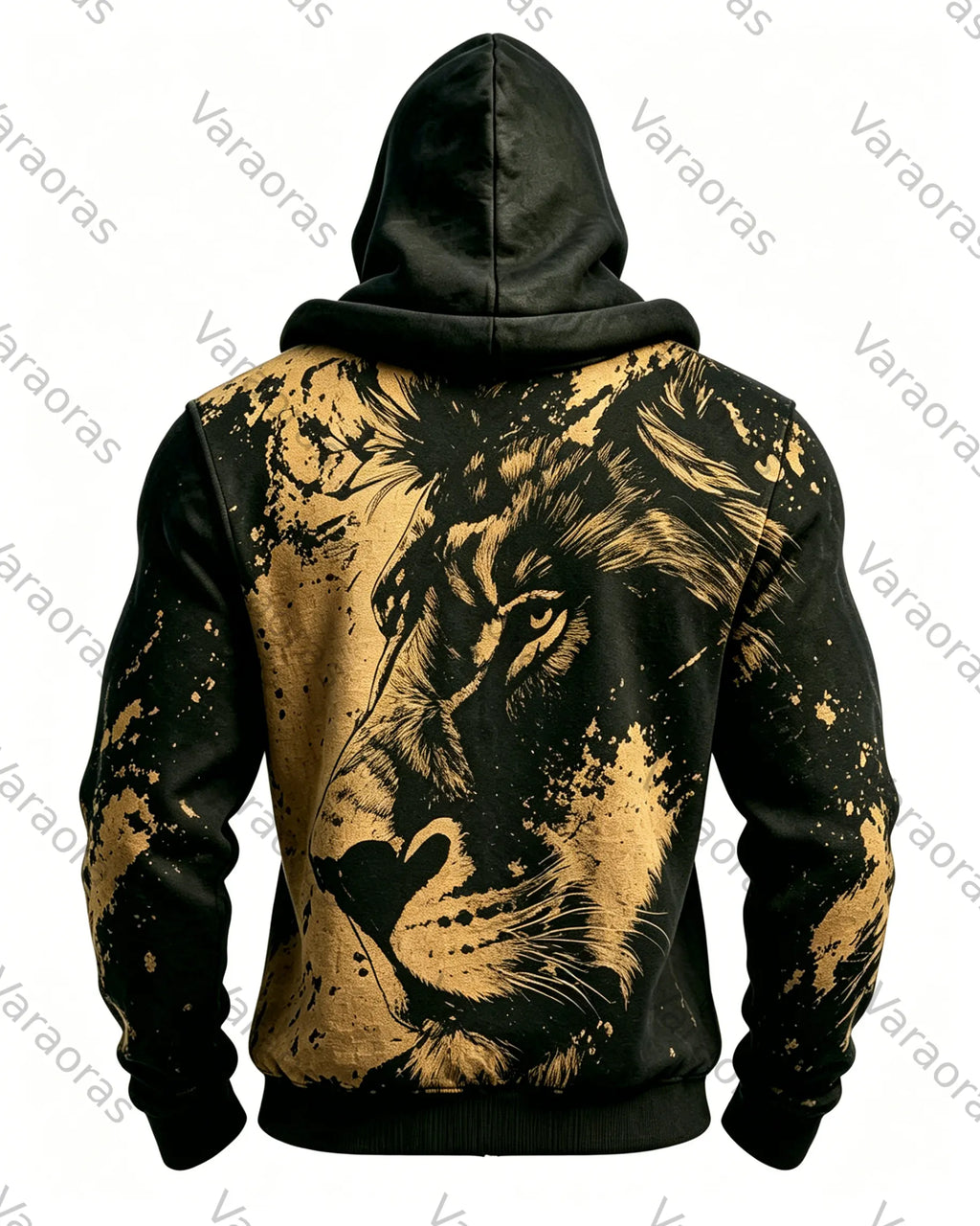Men's Fashion Viking Contrast Color Embroidered Hoodie & Pants Two-Piece Set 2591
