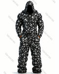 Men's Fashion Skull Print Hoodie & Pants Two-Piece Set 2335
