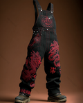 Men's Viking Embroidered Overalls 2709