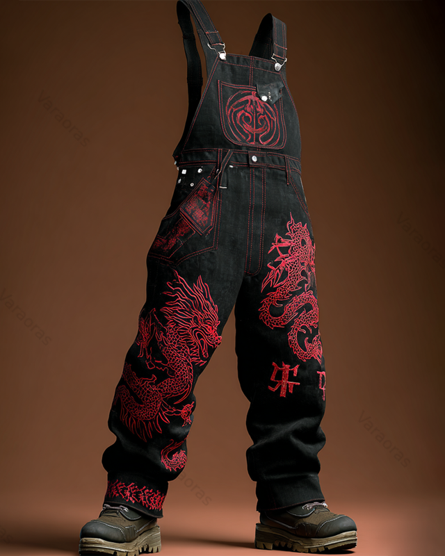 Men's Viking Embroidered Overalls 2709